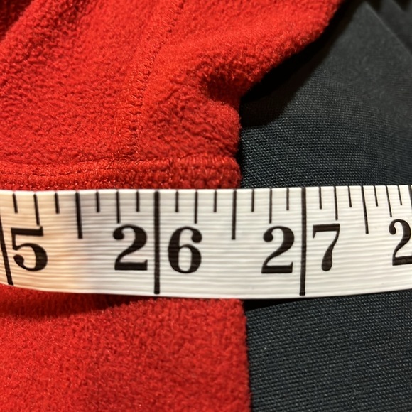 EXC The North Face Micro Fleece Zip Neck Pullover Top Men’s XL Burnt Red - Picture 14 of 17